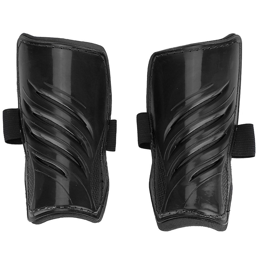 1 Pair Child Football Sports Shinguards Kids Soccer Ball Shin Guards Legs Protector Black