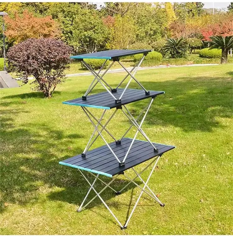 Custom High Quality Lightweight Portable Outdoor Tables Camping Picnic Small Foldable Dining Table For Events