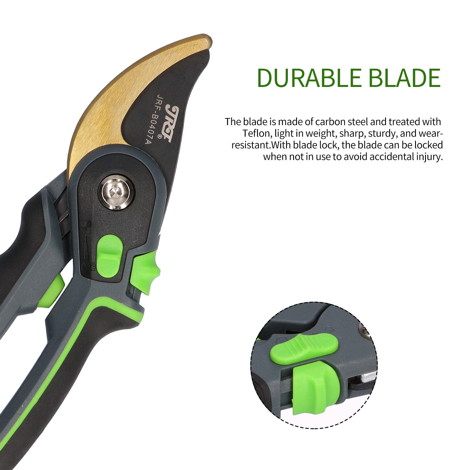 Pruning Shears with Blade Lock Handheld Garden Pruner Portable Hand Pruner Gardening Scissors for Courtyard Balcony Garden