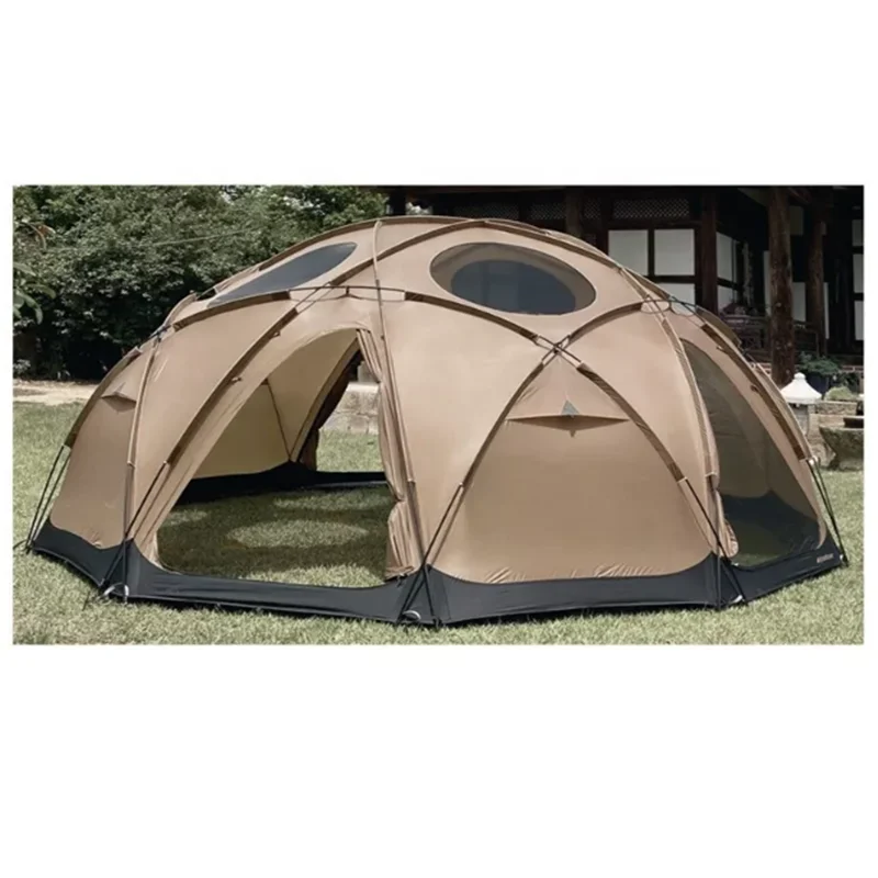 Double layer Quick opening Glamping Family Dome Camping Tent 5 Person Outdoor Beach Fishing Automatic Ball Tent