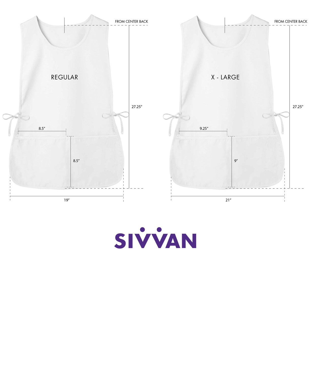 SIVVAN Unisex Apron - Cobbler Apron 2-Pack