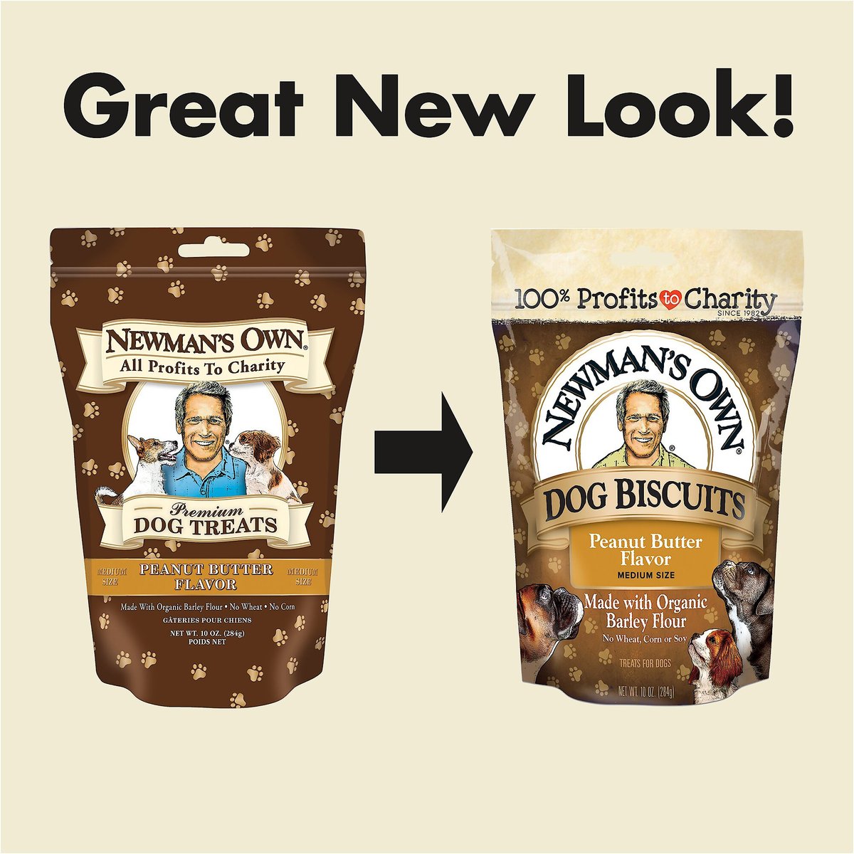 Newman's Own Peanut Butter Flavor Medium Size Dog Treats