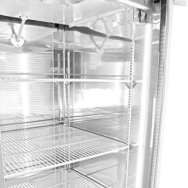 SABA 23 cu. ft. One Glass Door Commercial Reach In Upright Freezer in Stainless Steel S-23FG