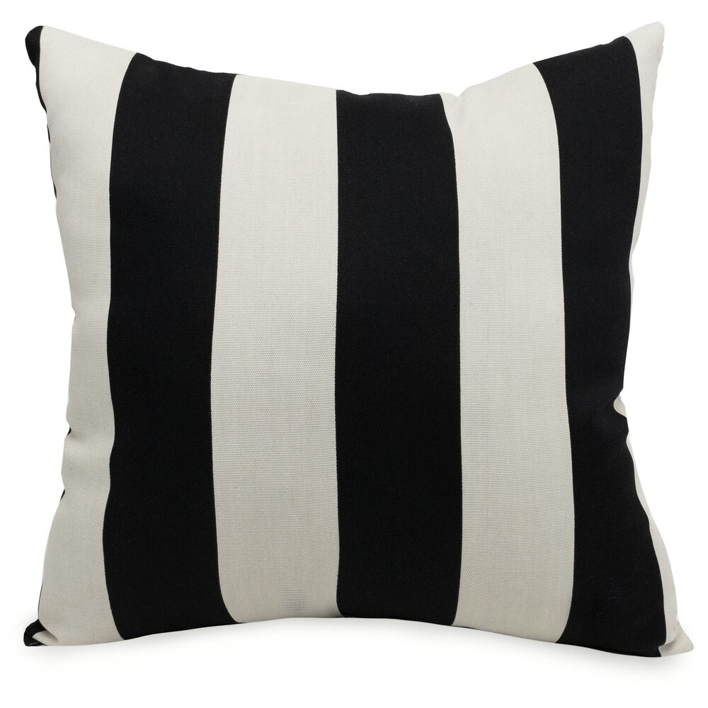 Majestic Home Goods Striped Indoor/ Outdoor 20 inch Square Pillow