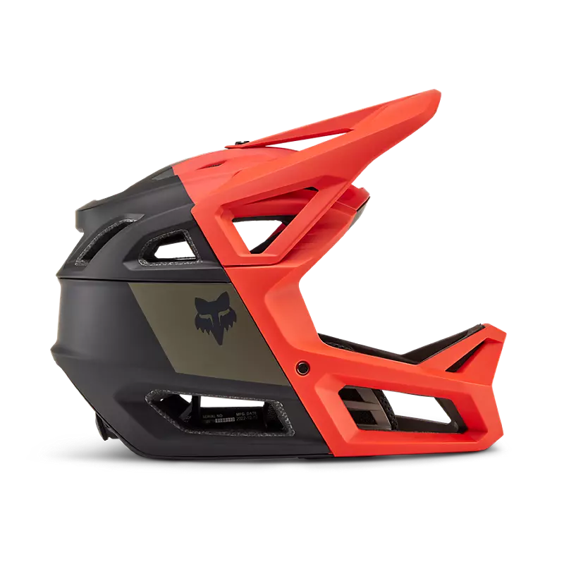 Fox Racing Proframe RS Full Face Helmet - NUF - Orange Flame