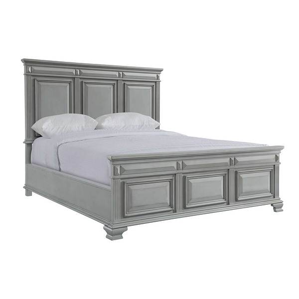 Picket House Furnishings Trent Panel 6PC Bedroom Set in Grey - - 31144736