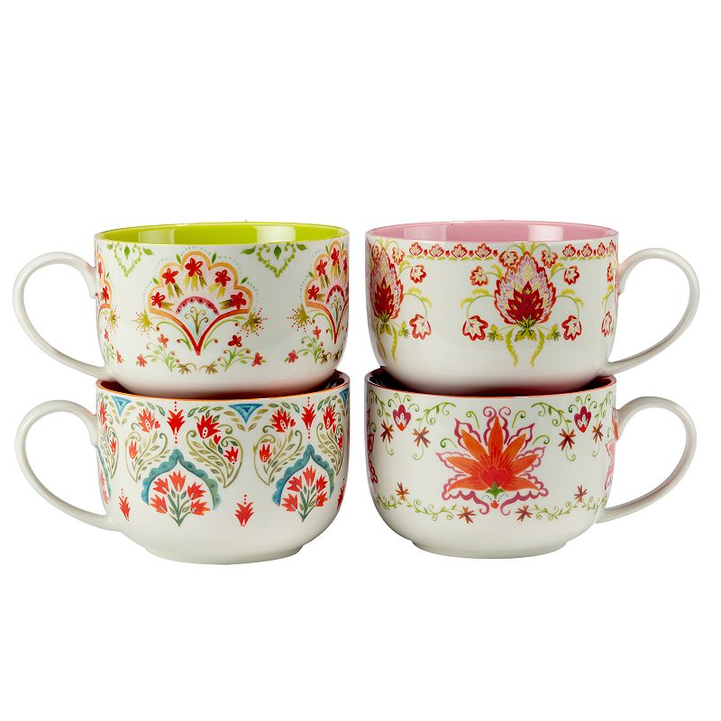 Certified International Francesca 4-pc. Jumbo Mug Set