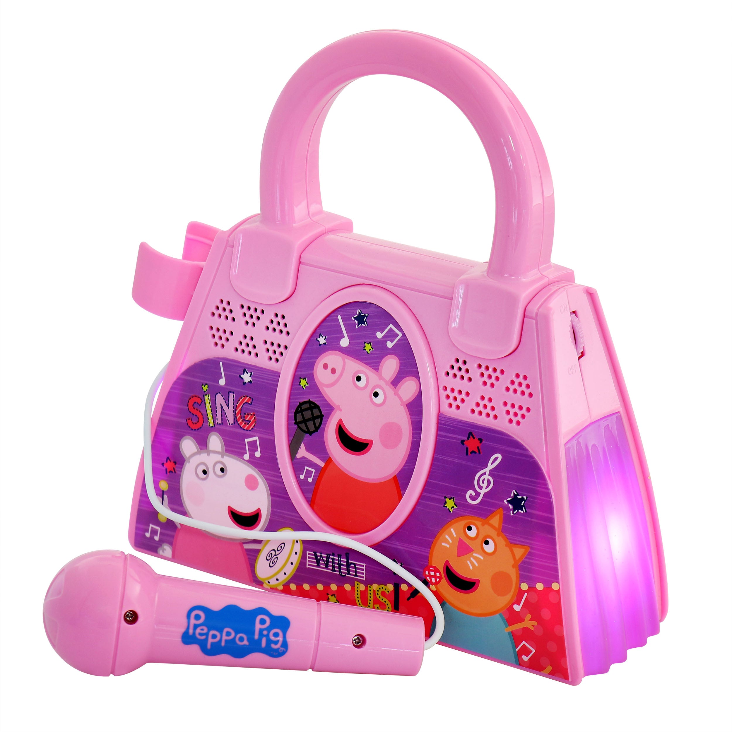 Peppa Pig Sing-A-Long Karaoke Machine with Microphone in Pink