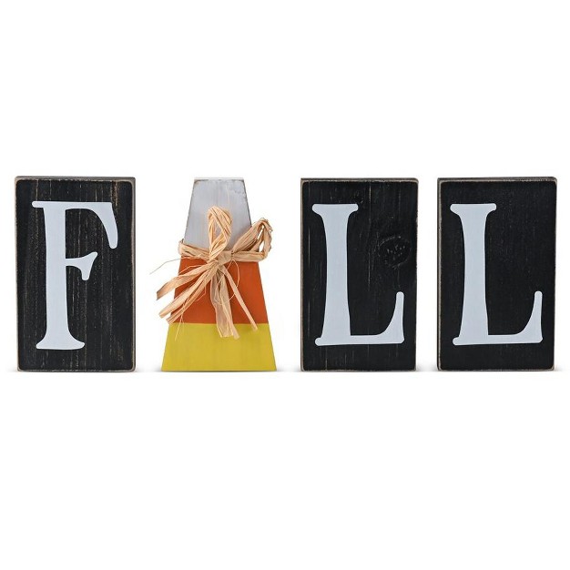 Ornativity Wooden Fall Shelf Blocks 4 Pc