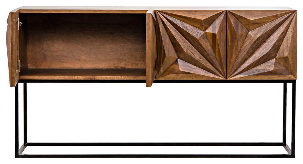 Zurich Console  Dark Walnut   Industrial   Console Tables   by HedgeApple  Houzz