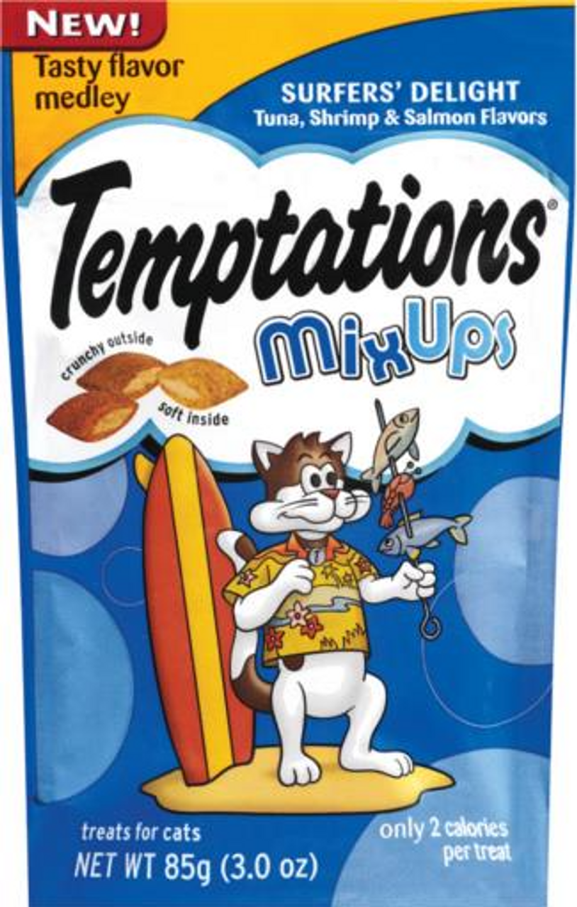 Whiskas Temptations Surfer Cat Treats， 3 oz