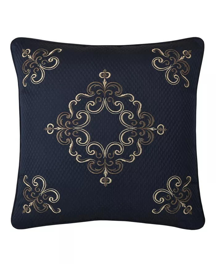 J Queen New York Caruso Embellished Decorative Pillow， 18 x 18