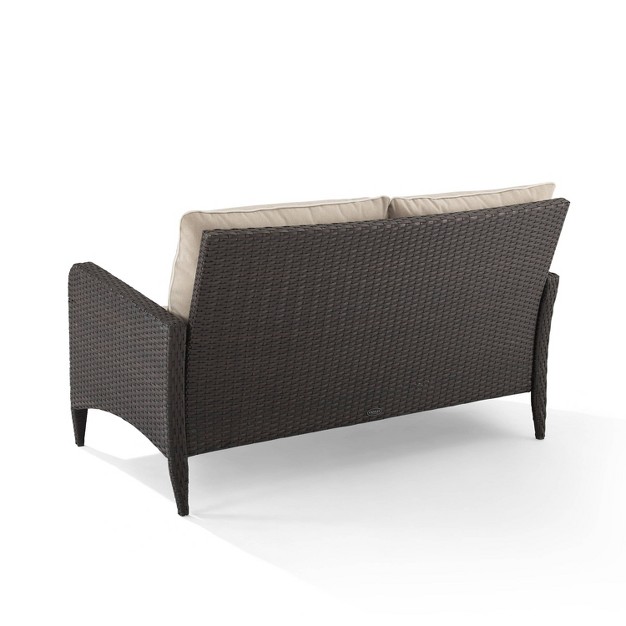 Crosley Kiawah Wicker Outdoor Patio Loveseat