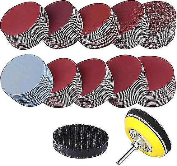 150mm Hook And Loop Sanding Disc 100pcs Sanding Pad 180/240/320/400/600/800/1000/1200/1500/2000 Grit