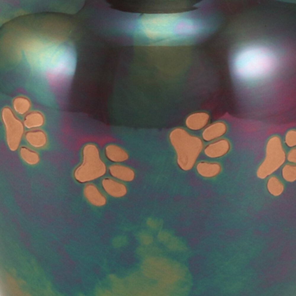 A Pet's Life Classic Paw Print Personalized Dog and Cat Urn