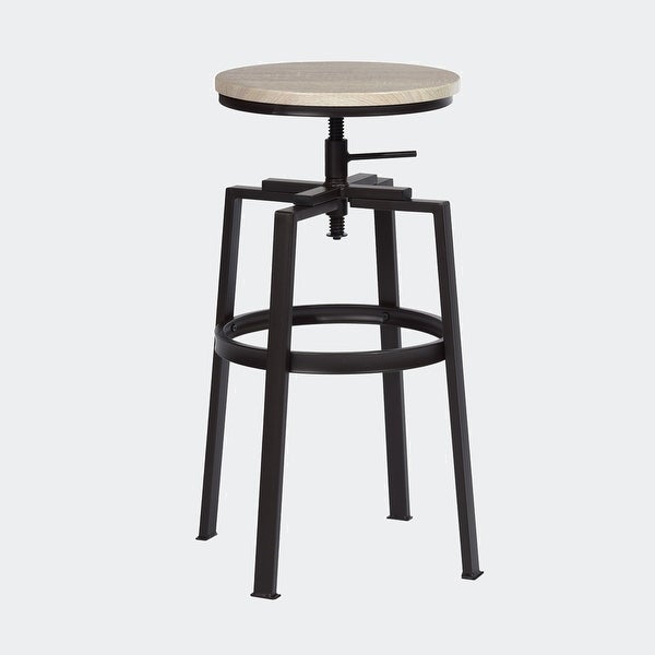 Set of 2 Swivel Adjustable Height Bar Stool