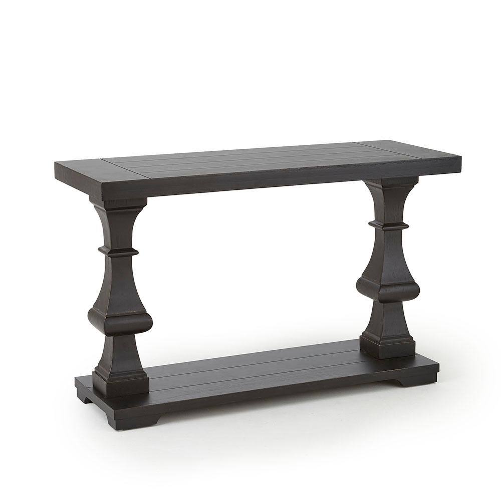 Dory 48 in. Ebony Standard Rectangle Wood Console Table with Storage DY200S