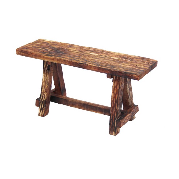 Wooden Garden Patio Bench Brown The Urban Port