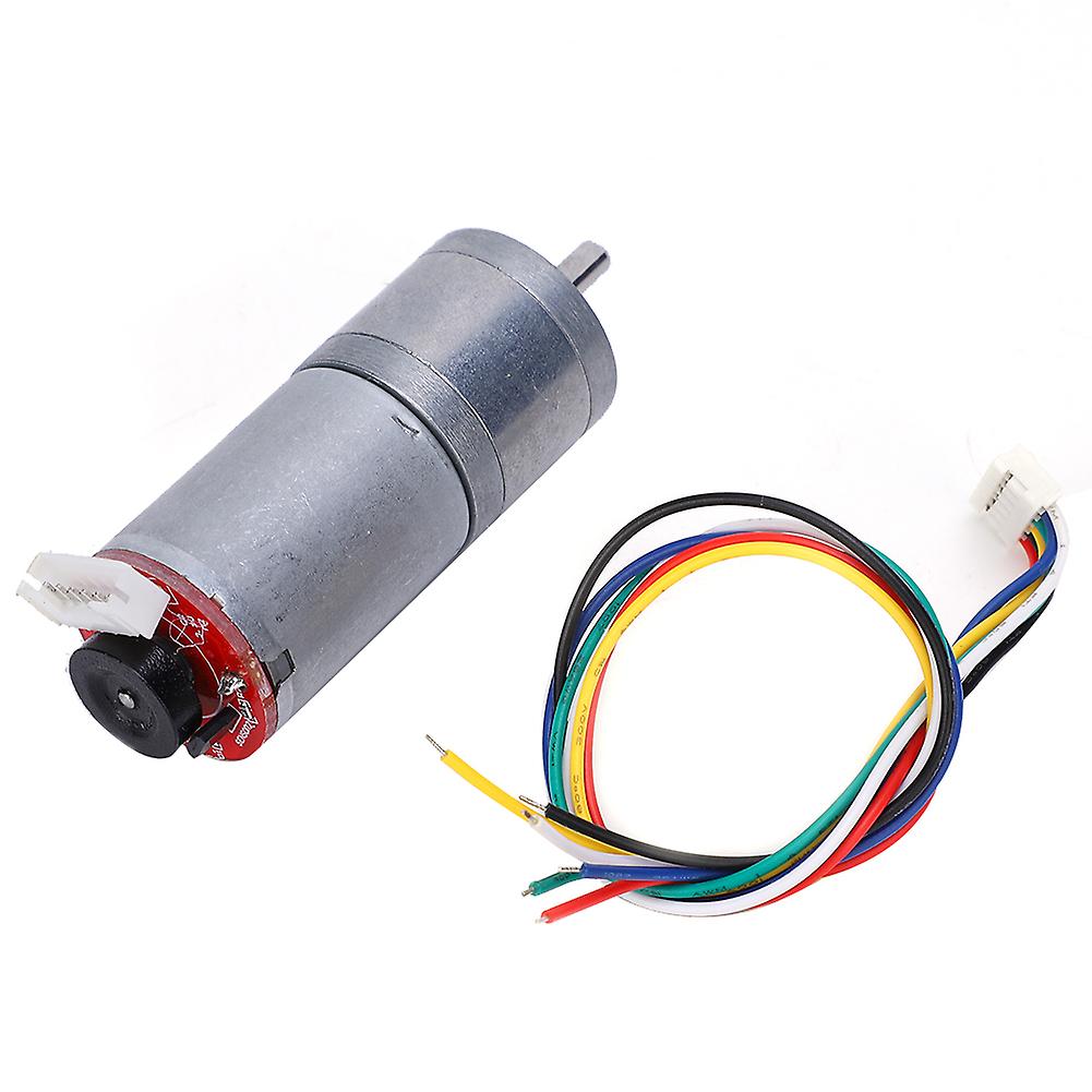 Gear Motor DC with Speed Encoder Brush DC Motors Reducer Copper Stainless Steel GA25‑370DC12V 300RPM