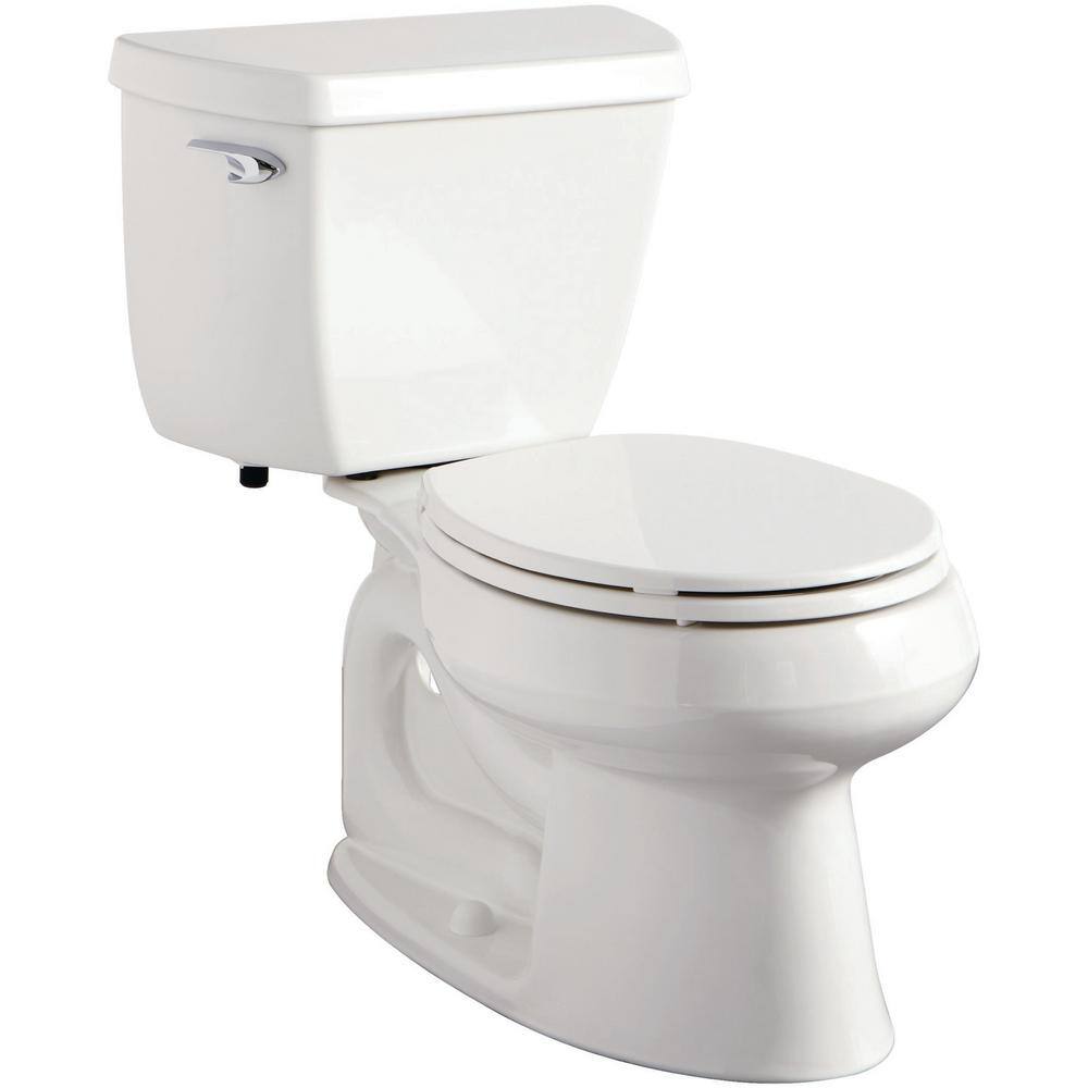 KOHLER Wellworth Classic Complete Solution 2-piece 1.28 GPF Single Flush Round Toilet in White Seat Included (3-Pack) K-11464-3-0