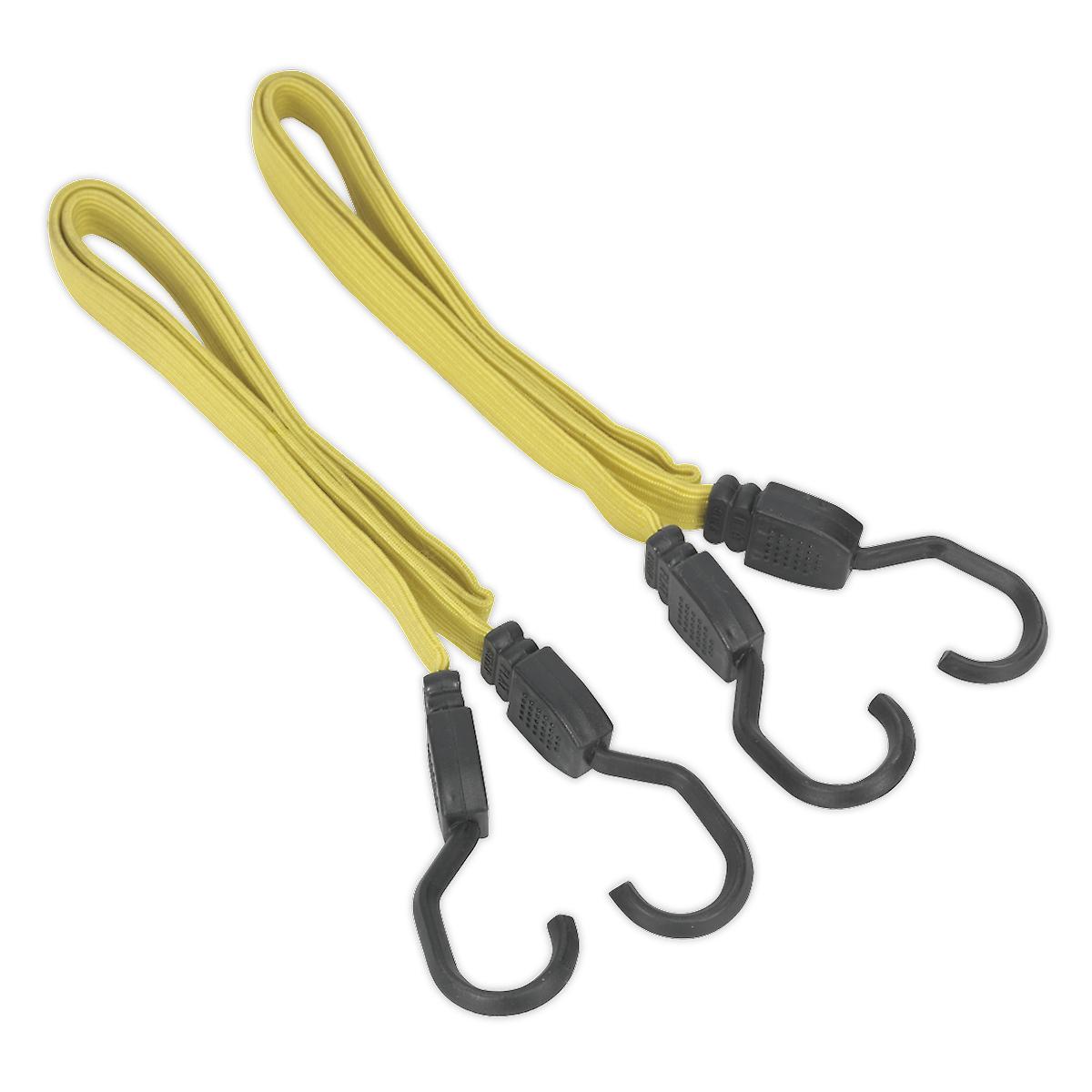 Sealey Bcs18 910Mm Flat Bungee Cord Set 2Pc