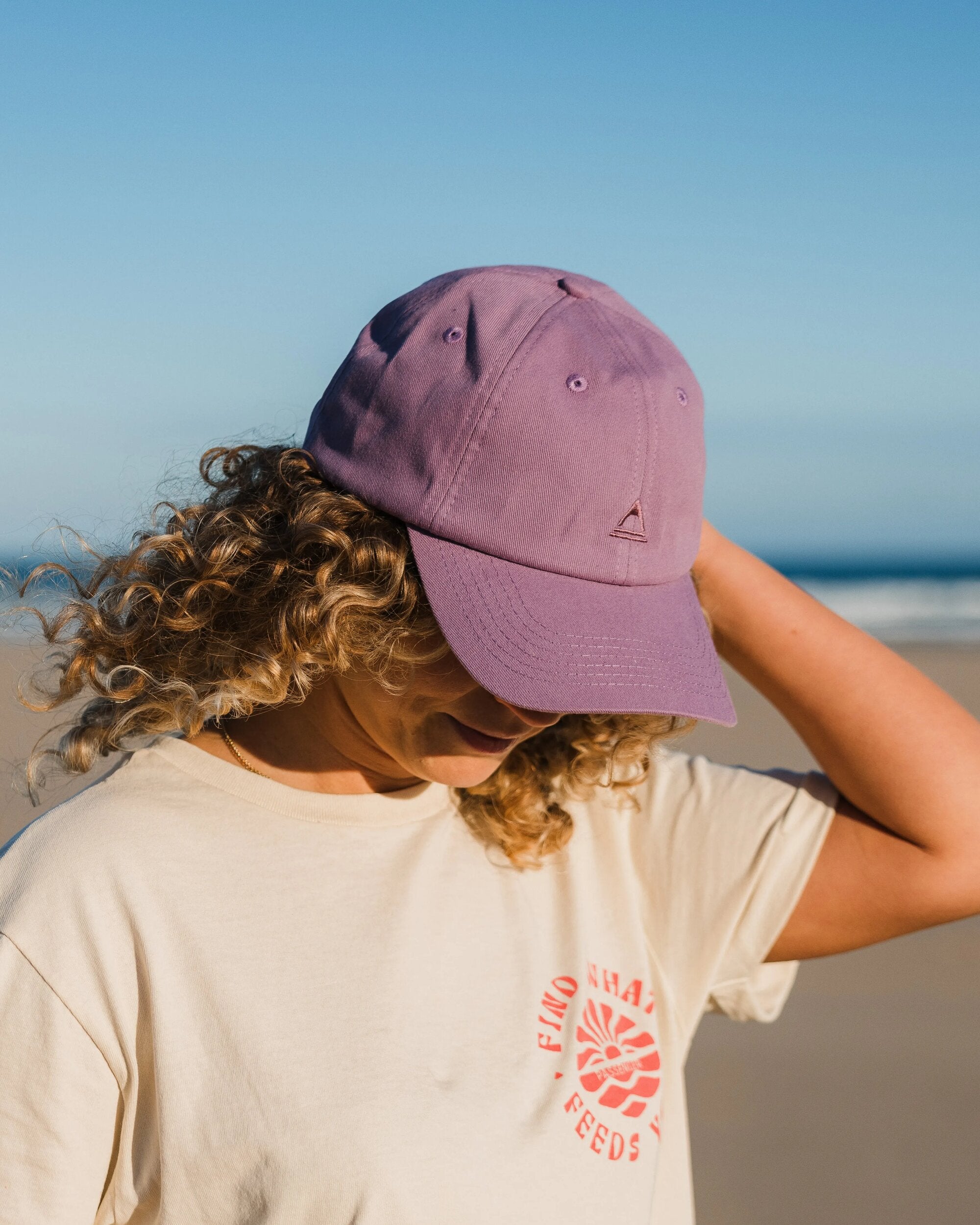 Classic Recycled Cotton 6 Panel Cap - Grape