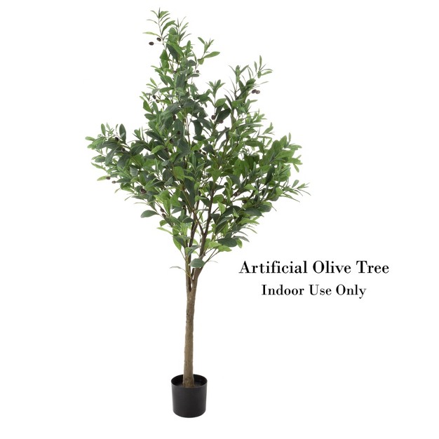 Nature Spring 6ft Artificial Olive Tree With Fruit