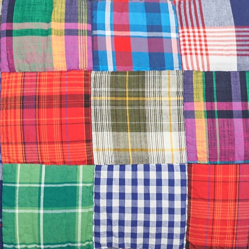 Madras Plaid King Quilt