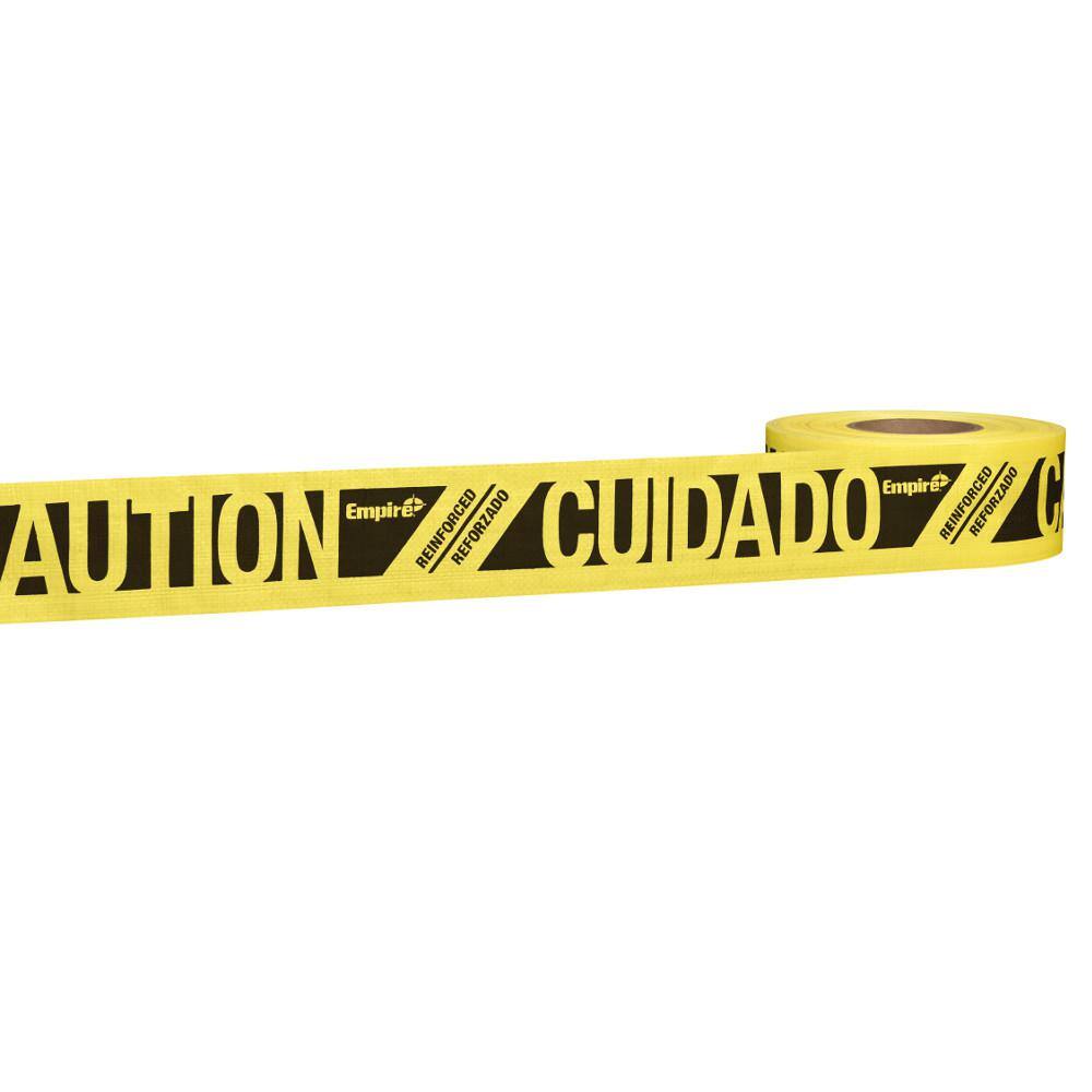 Empire 3 in. x 500 ft. Reinforced Caution Tape (12-Pack) 76-0600-12X