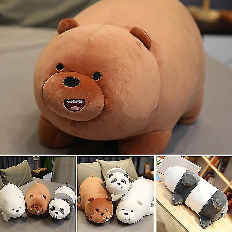 We Bare Bears Plush Doll Ice Bear/grizzly/panda Stuffed Toy The Three Bare Bears Cartoon Figure Cushion Ornament For Kid