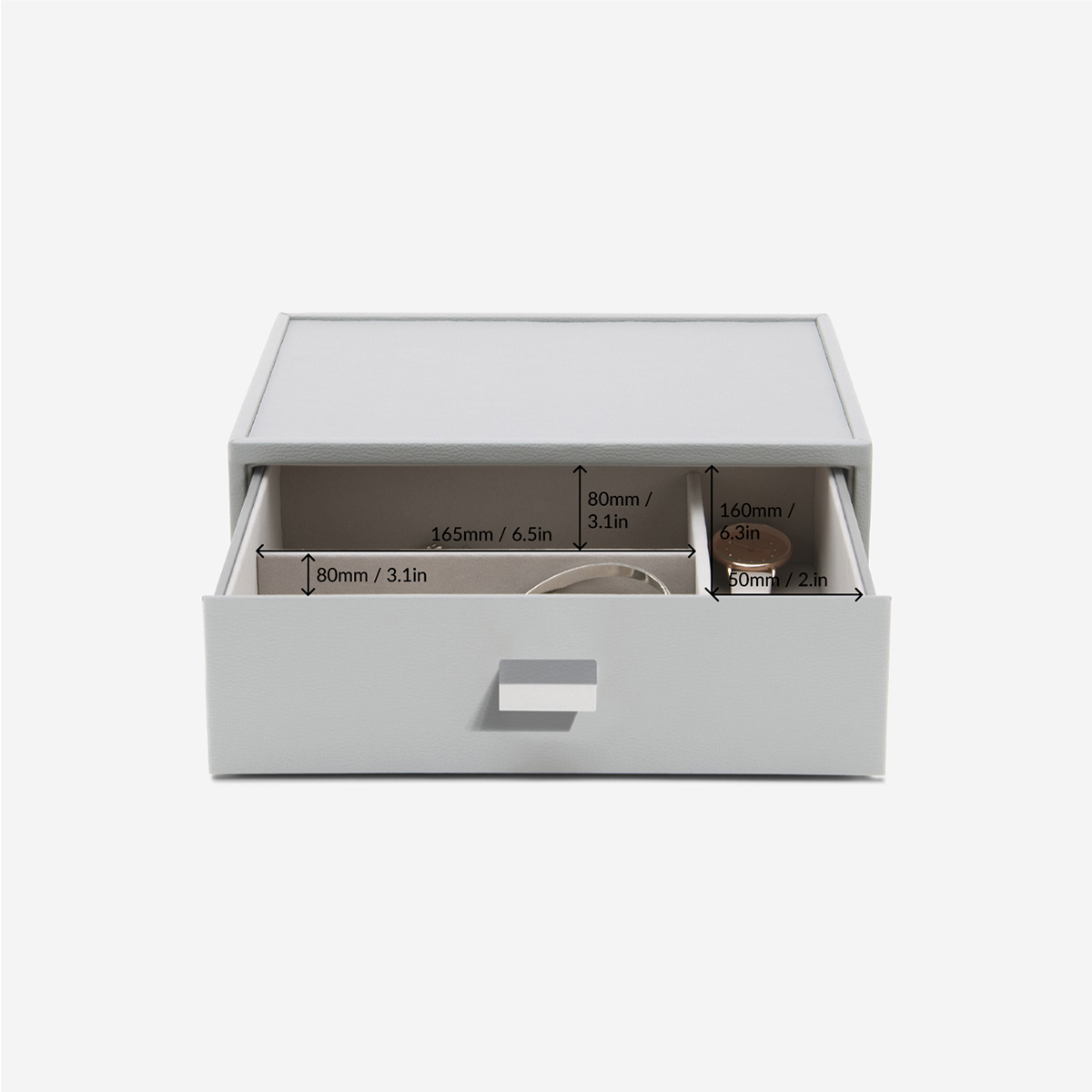 Stackers Pebble Grey Classic Jewelry Box Collection