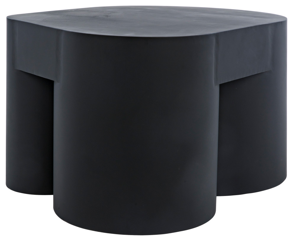 Bain Coffee Table  Black Metal   Industrial   Coffee Tables   by HedgeApple  Houzz