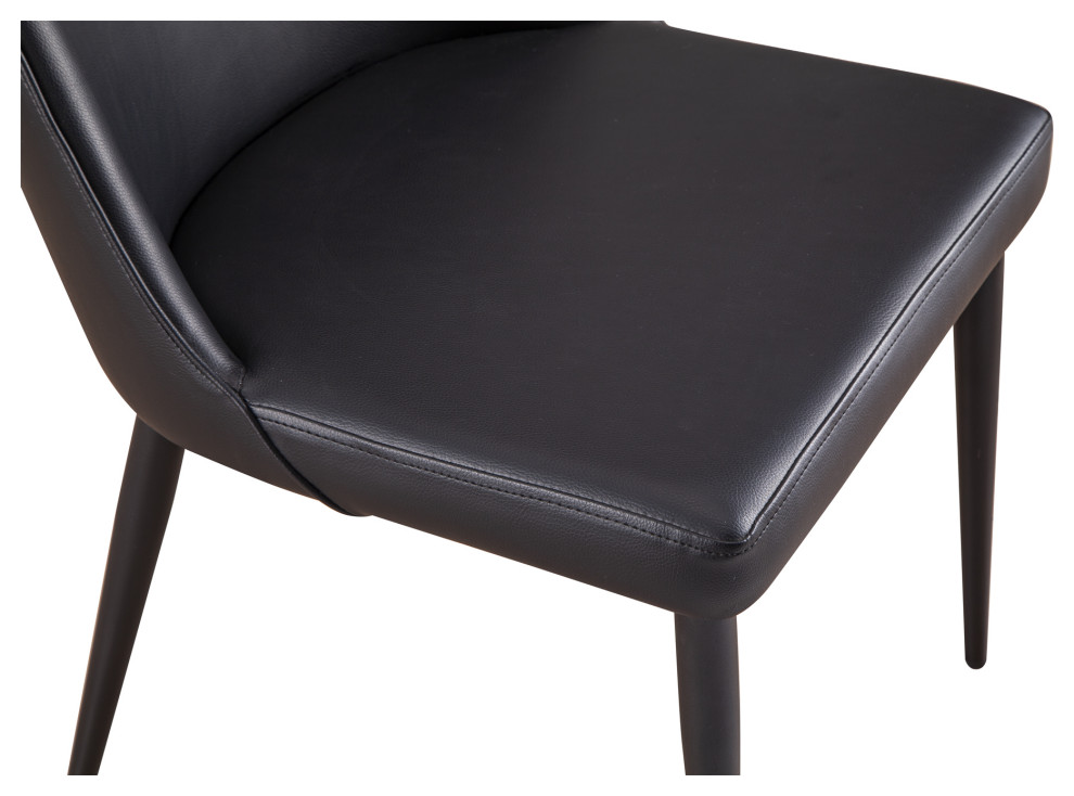 First of A Kind Lula Dining Chair Black   Midcentury   Dining Chairs   by Kolibri Decor  Houzz