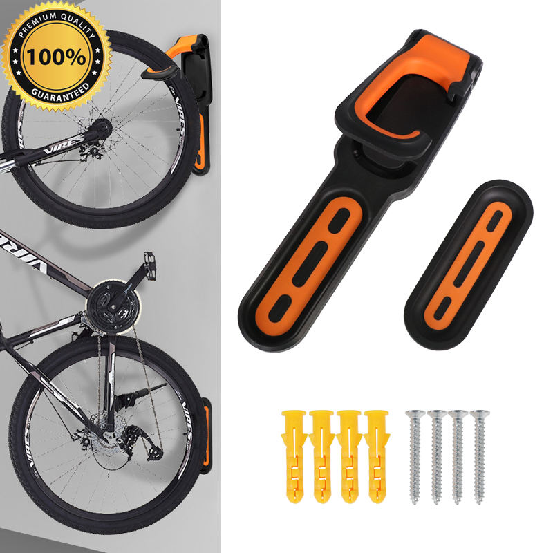 New Image Saving Space Bicycle Hanging Stand Bike Wall Storage Hanger Hook Rack Mount Side Support Cycling Parts Accessories