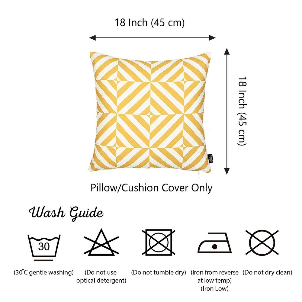 Mike Co. Geometric Throw Pillow Cover (Set of 2)