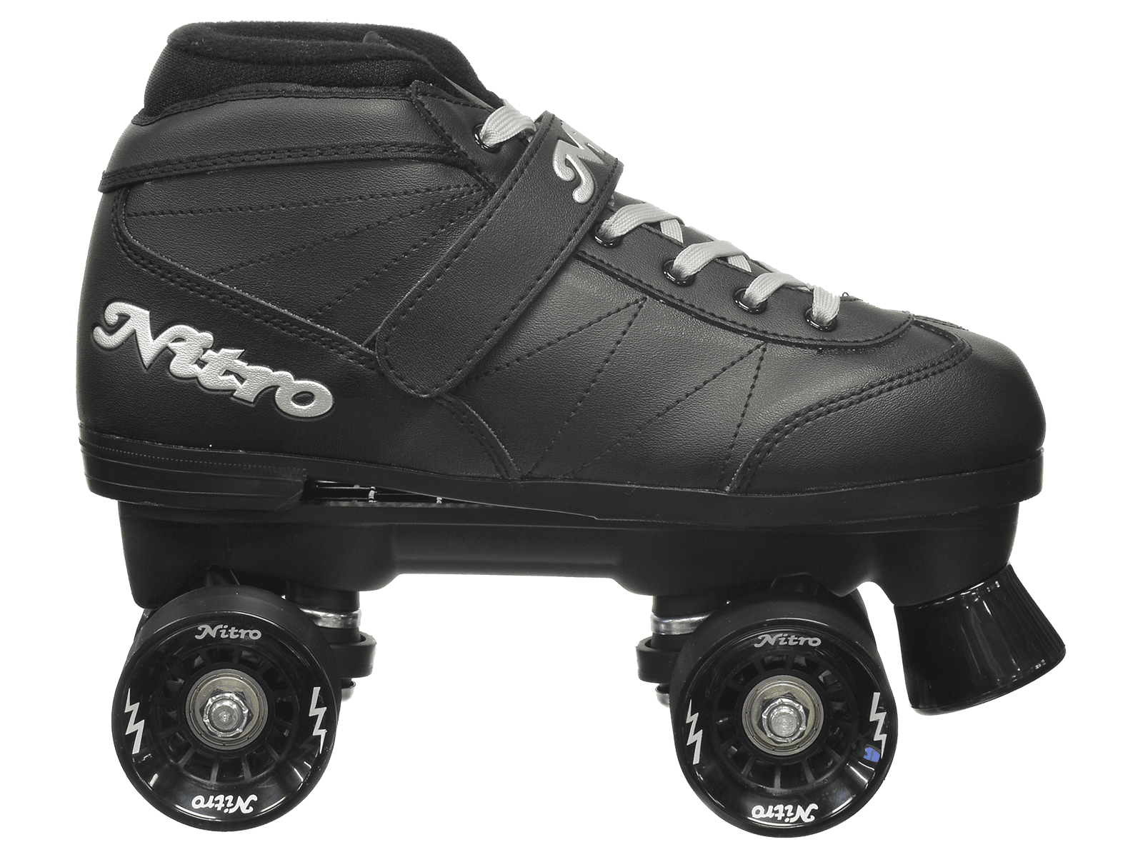 Epic Super Nitro Black Quad Speed Roller Skates - Size 5