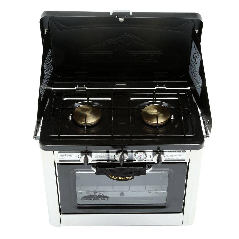 Camp Chef Outdoor Double Burner Propane Gas Range and Stove