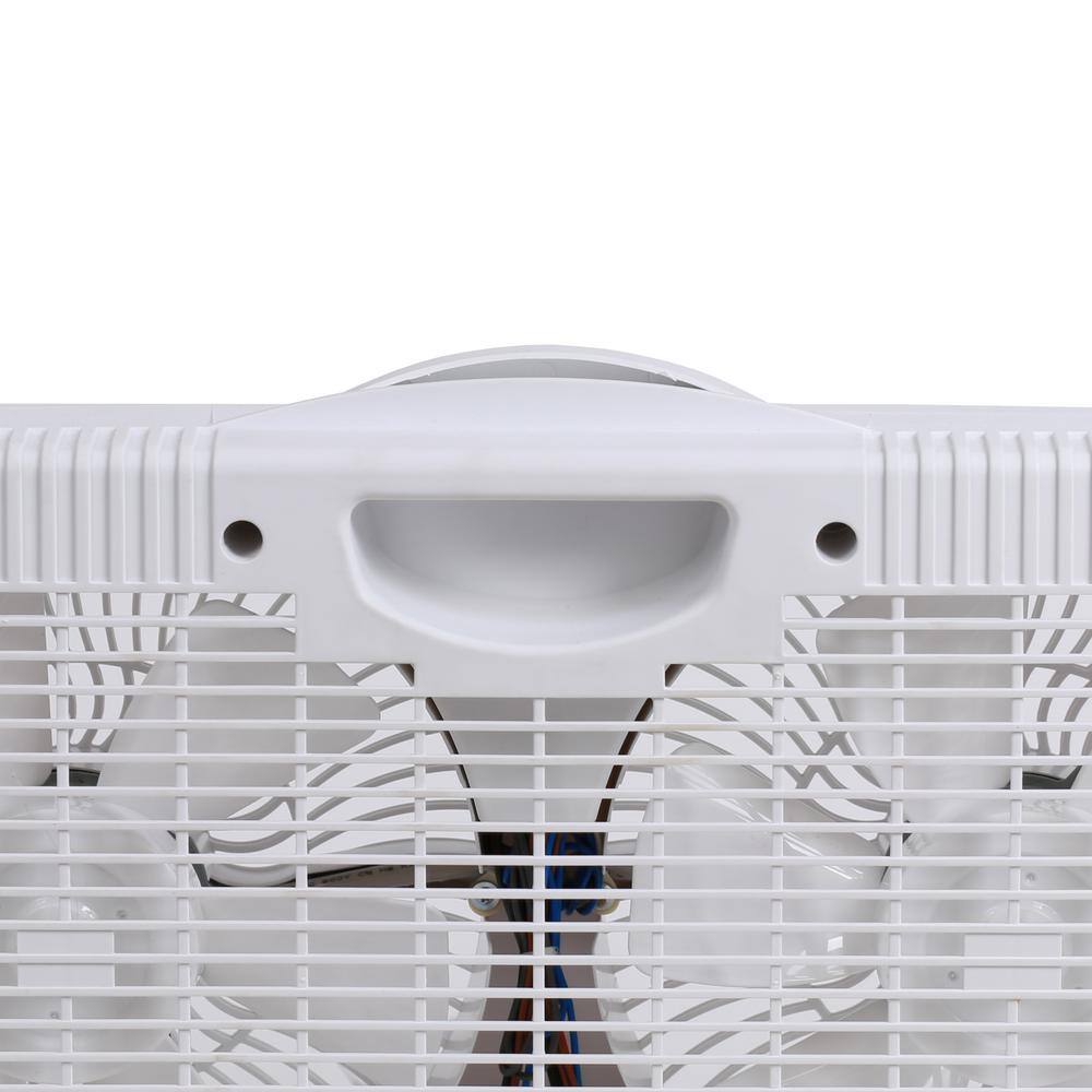 GENESIS Twin Window Fan with 9 in. Blades Adjustable Thermostat and Max Cool Technology ETL Certified A1WINDOWFAN