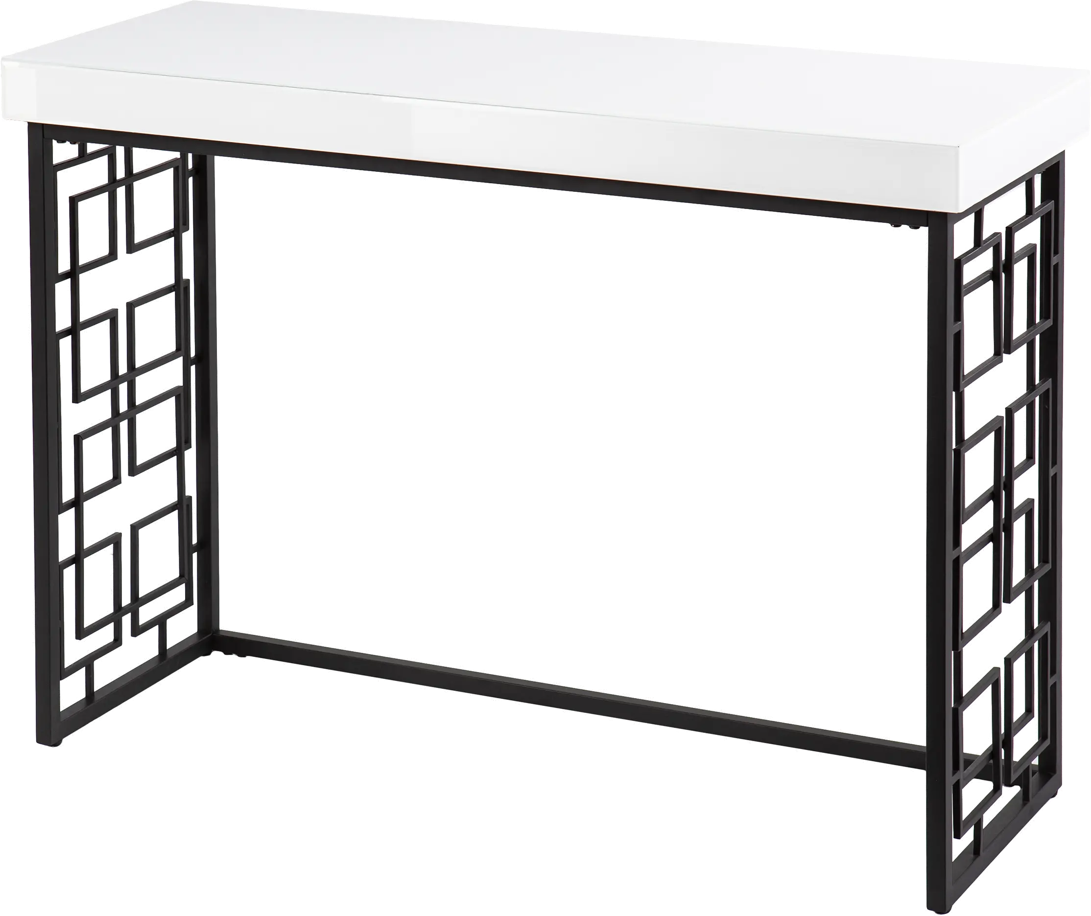 Mavden Black and White Console Table