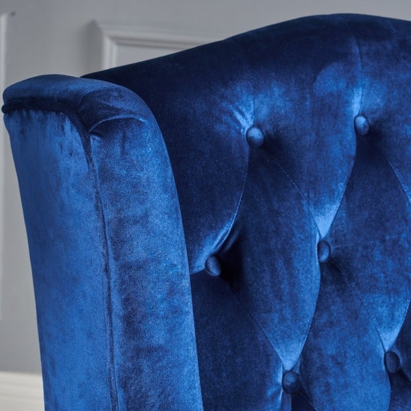 Toddman High-Back Velvet Club Chair by Christopher Knight Home