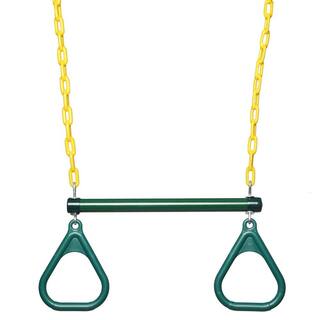 Winado 18 in. Green Trapeze Swing Bar Heavy-Duty Chain Swing Set Accessories 410141285707