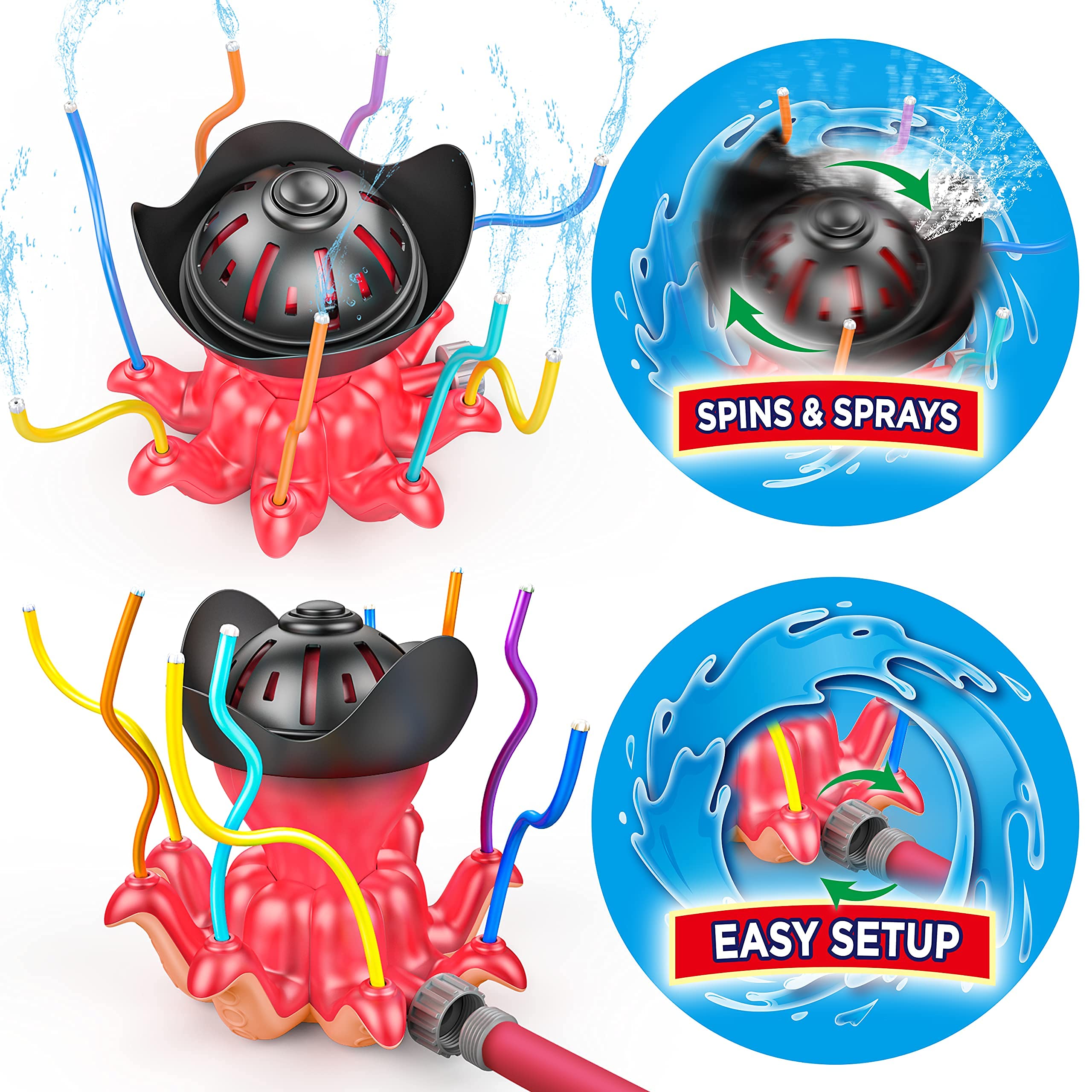 clearance sale Pirate Octopus Wiggle Tube Sprinkler