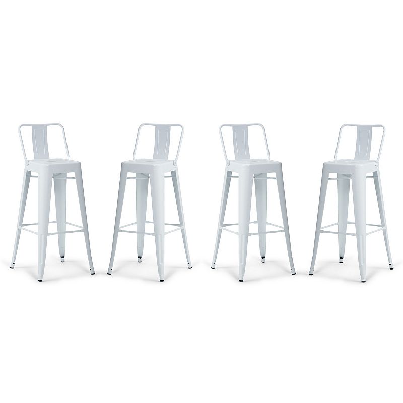 Simpli Home Rayne Bar Stool 4-piece Set