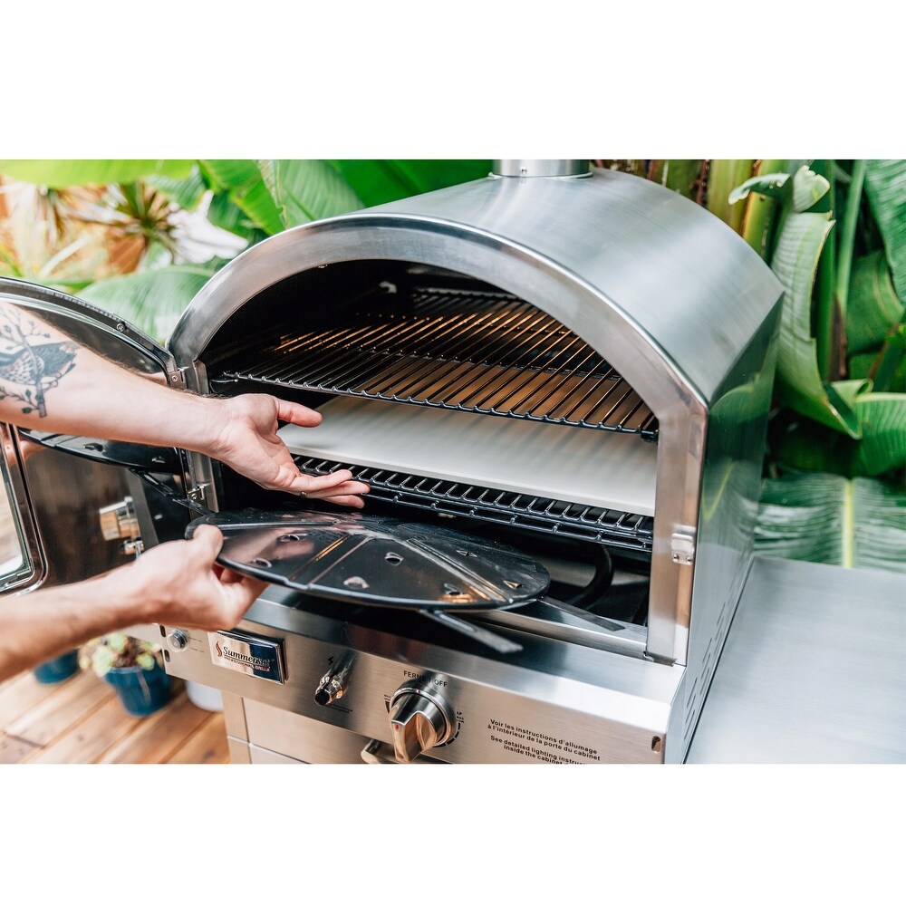 Summerset Freestanding Natural Gas Outdoor Pizza Oven   SS OVFS NG