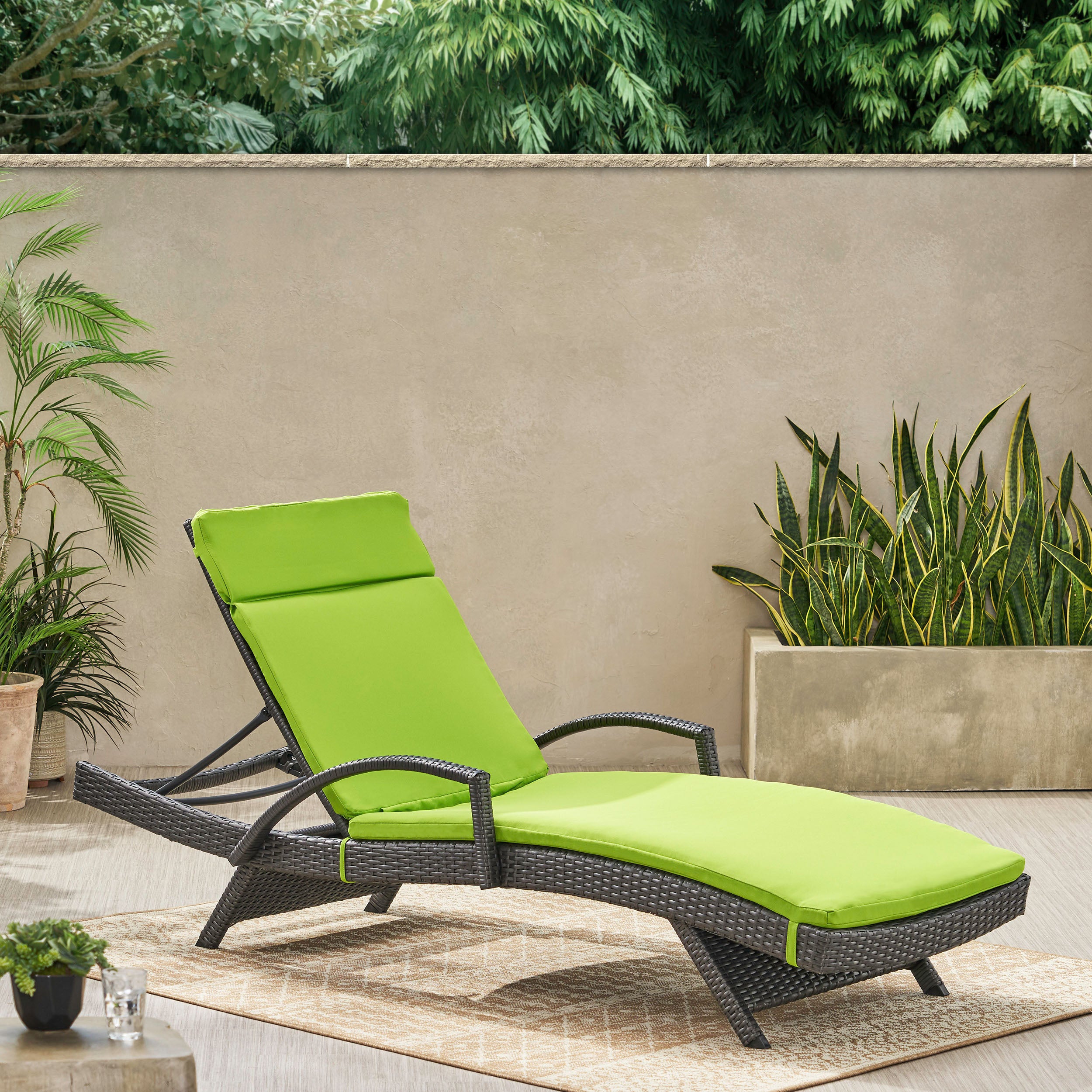 Soleil Outdoor Water Resistant Chaise Lounge Cushion