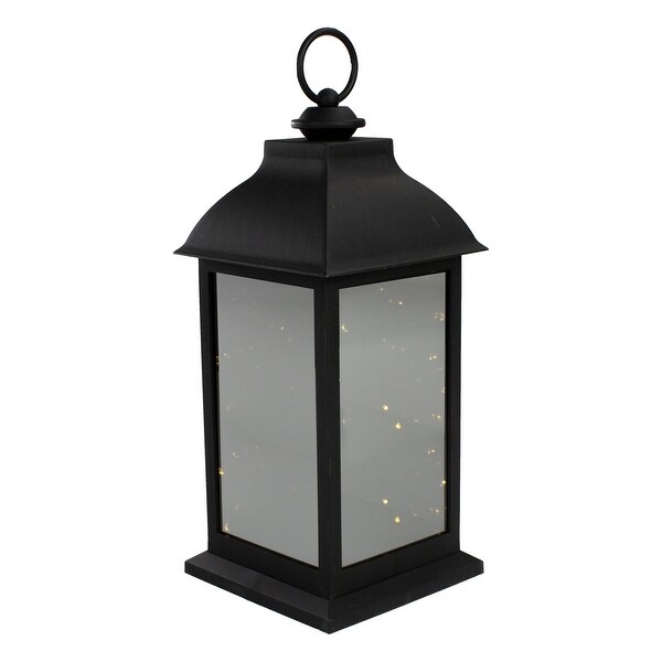 12.4Inch LED Battery Operated Lantern Warm White Flickering Light