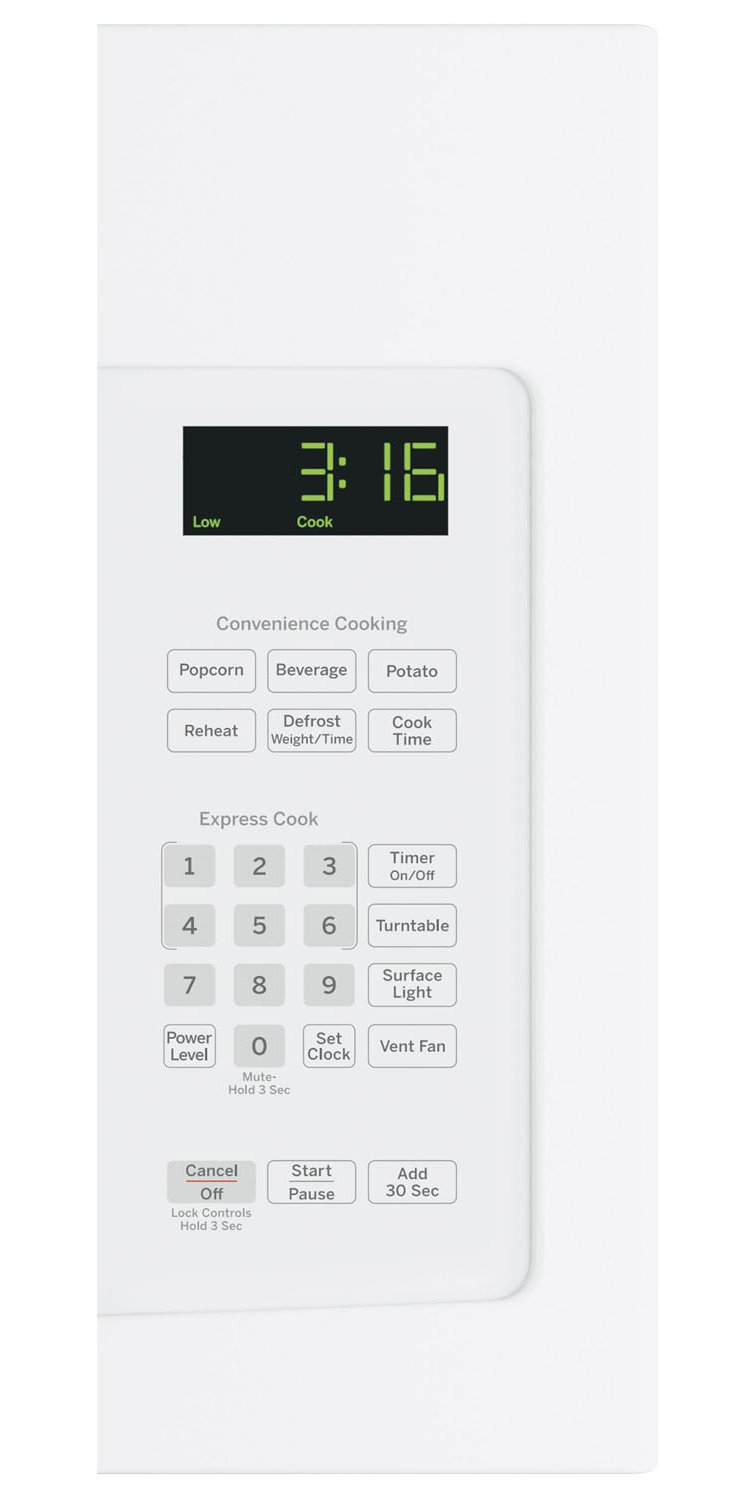 GE 1.6 Cu. Ft. White Over-The-Range Microwave Oven