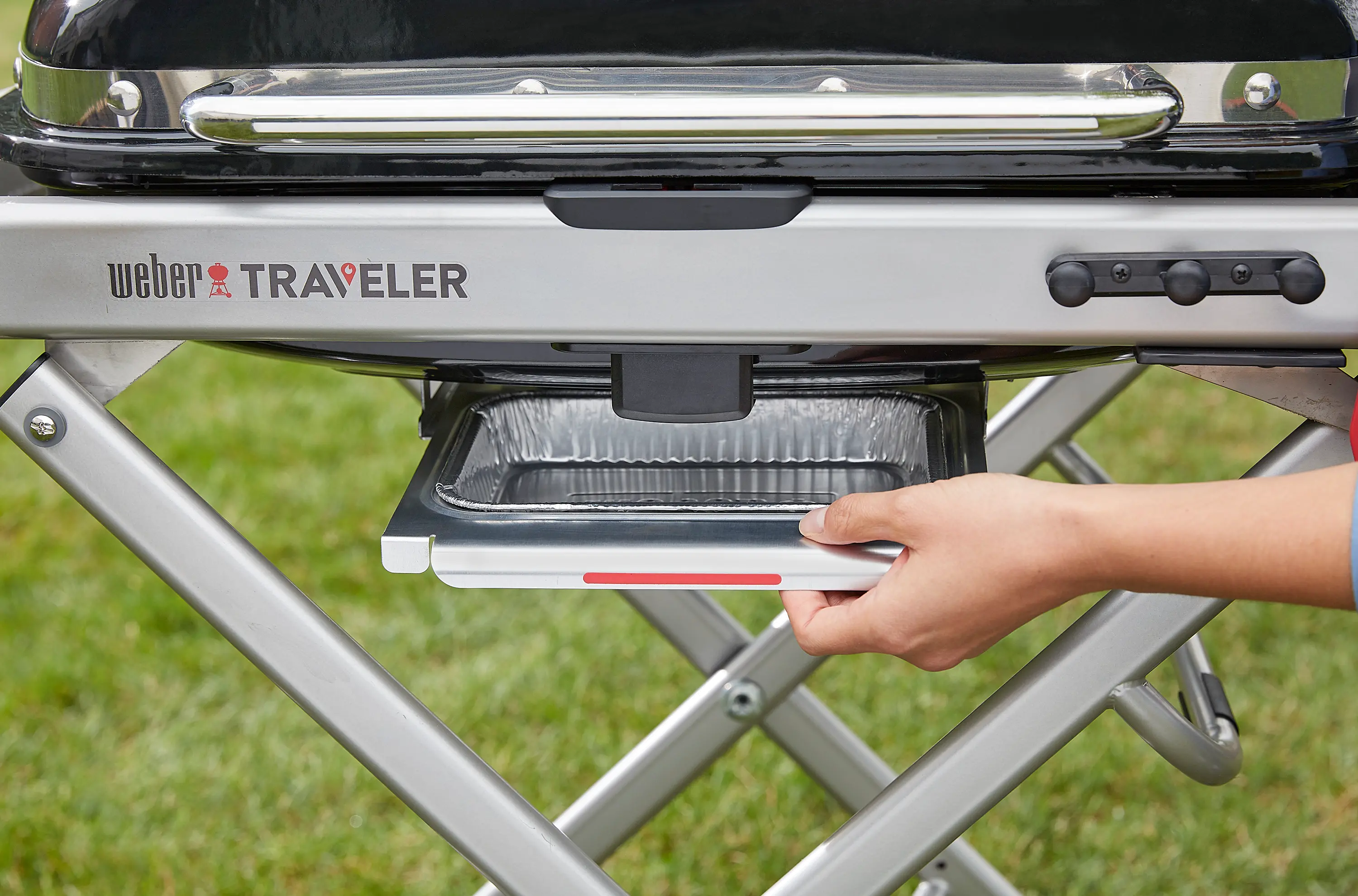 Weber Traveler Portable Liquid Propane Grill - Black