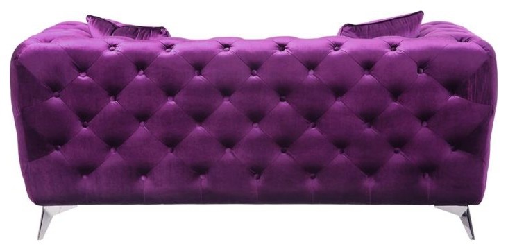 ACME Atronia Loveseat in Purple Fabric   Midcentury   Loveseats   by HedgeApple  Houzz