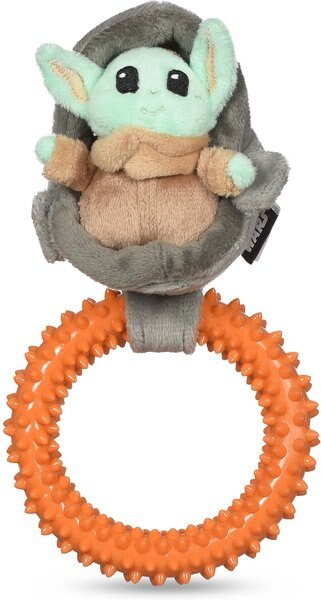 Fetch For Pets Star Wars Mandalorian The Child In Cradle Puppy Teething Ring Dog Toy